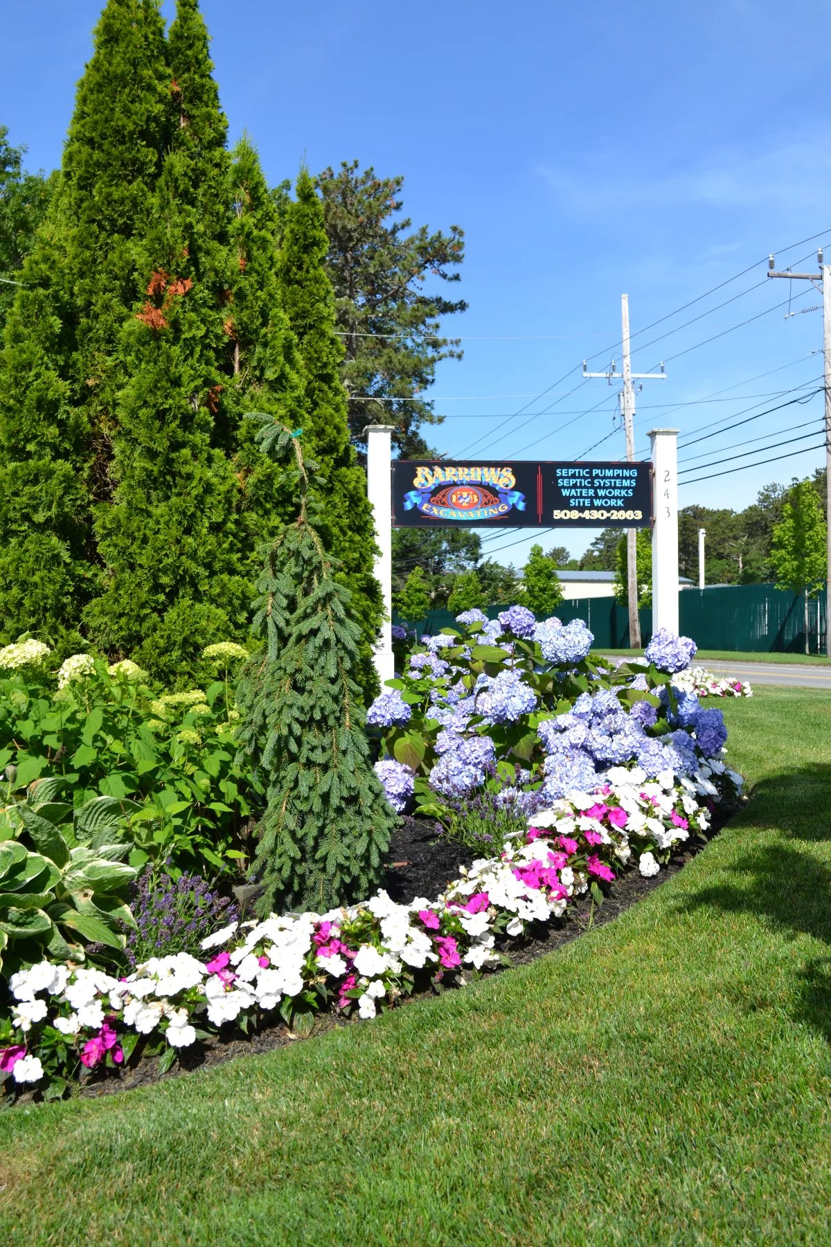 seasonal flower box on a South Yarmouth home