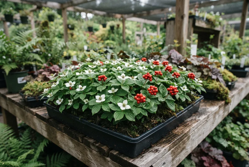 Bunchberry (Cornus canadensis)